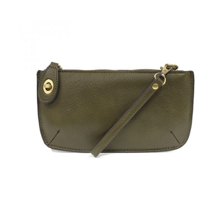 Crossbody Wristlet Clutch Dark Moss