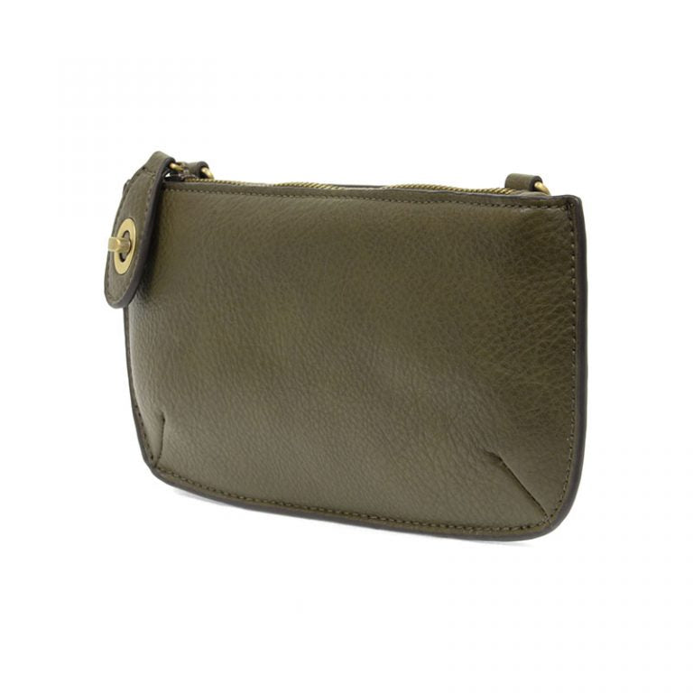 Crossbody Wristlet Clutch Dark Moss