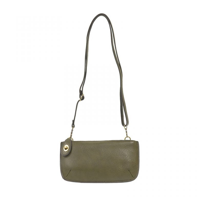 Crossbody Wristlet Clutch Dark Moss