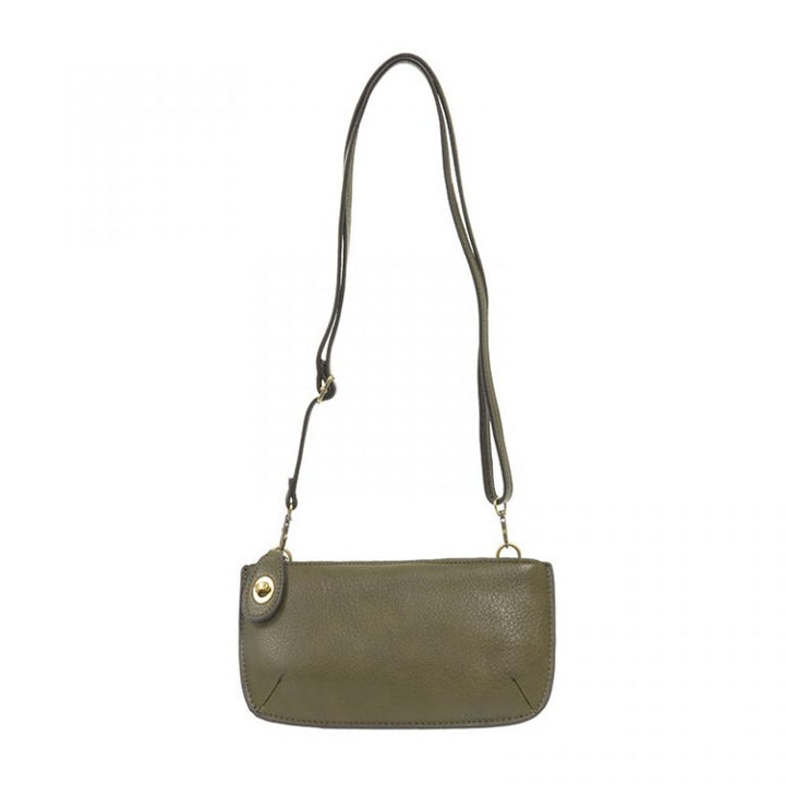 Crossbody Wristlet Clutch Dark Moss