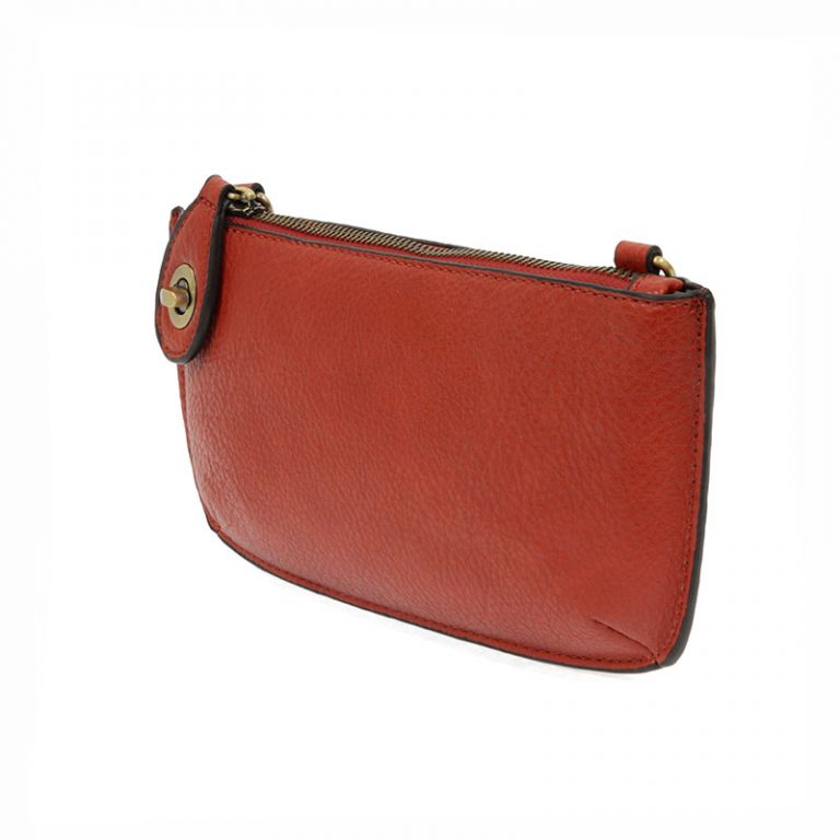 Crossbody Wristlet Clutch Cherry Red