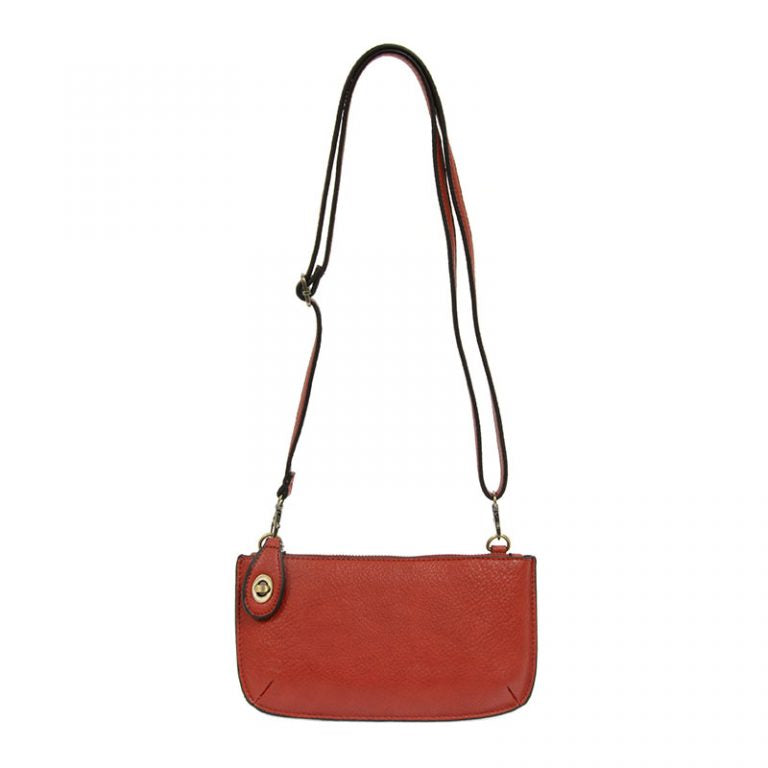 Crossbody Wristlet Clutch Cherry Red