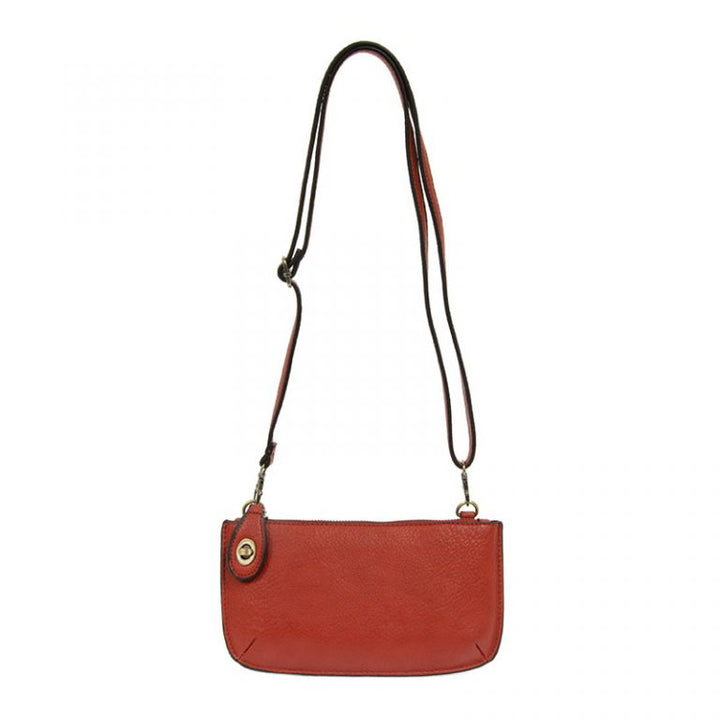 Crossbody Wristlet Clutch Cherry Red