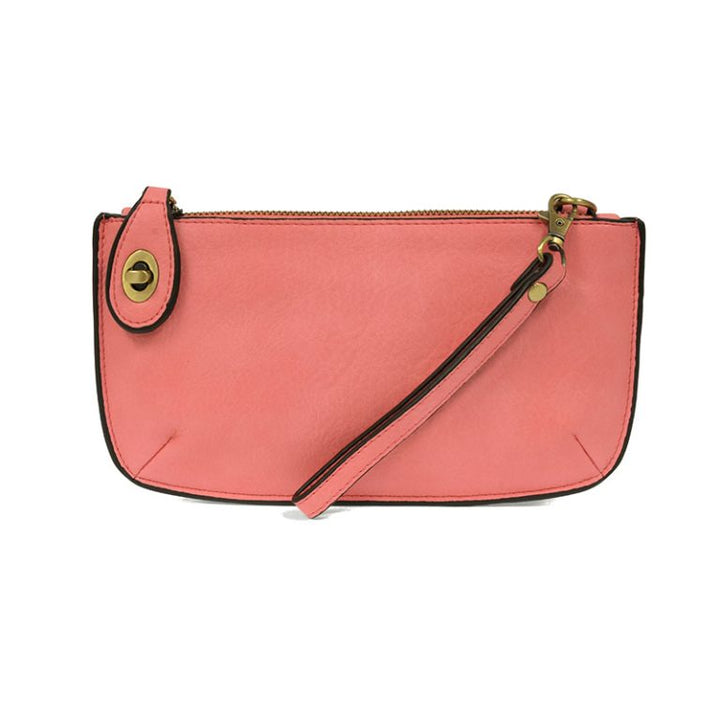Crossbody Wristlet Clutch Flamingo Pink