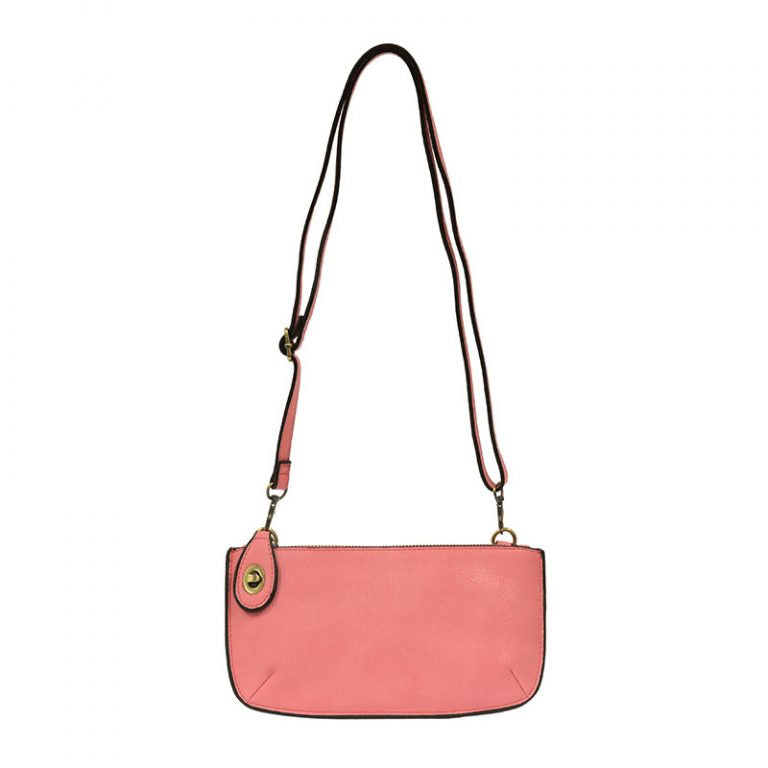 Crossbody Wristlet Clutch Flamingo Pink