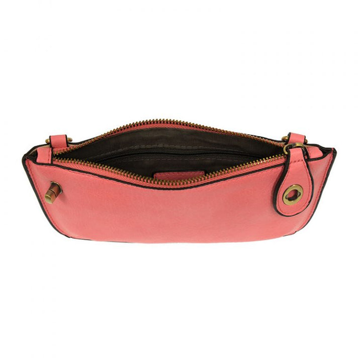 Crossbody Wristlet Clutch Flamingo Pink