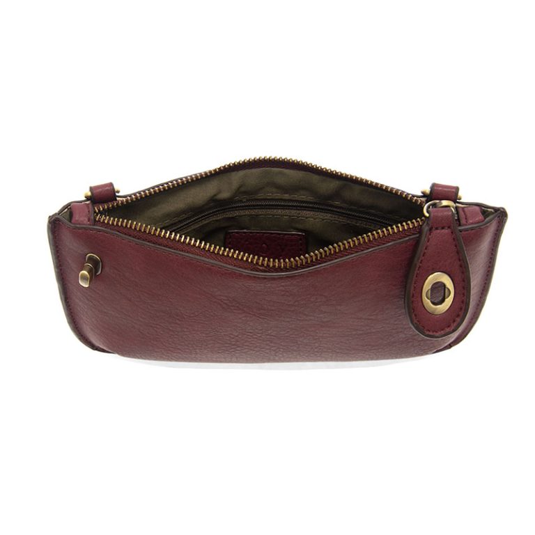 Crossbody Wristlet Clutch Red Violet