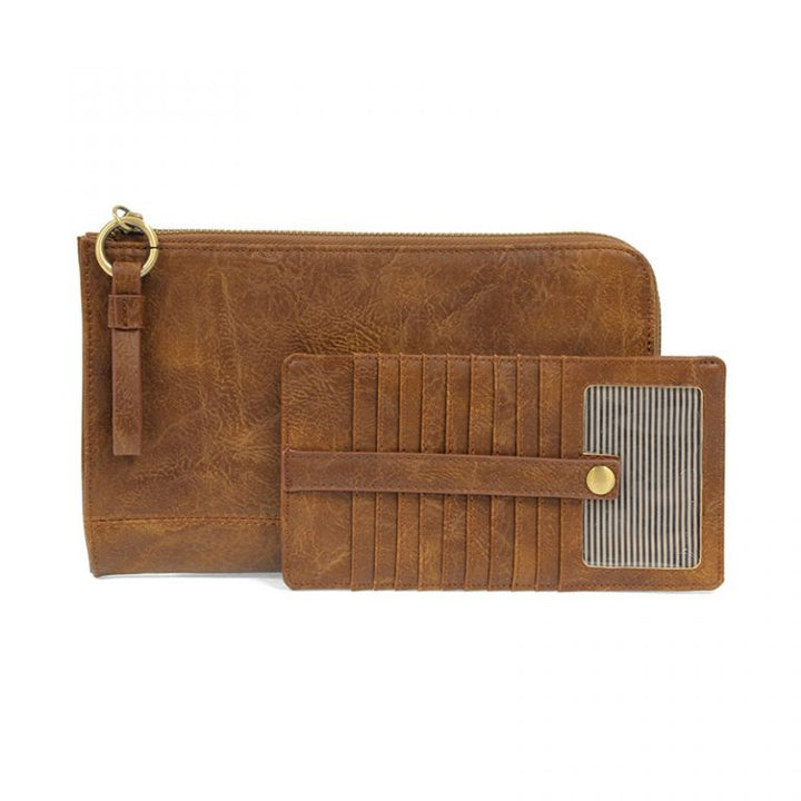 Karina Wristlet & Wallet - Pecan