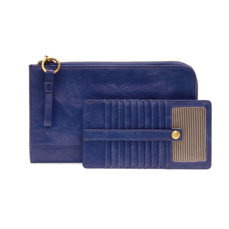 Karina Wristlet & Wallet - Monaco Blue - Merry Piglets