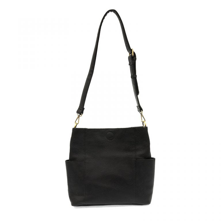 Kayleigh Crossbody Bucket Bag - Black