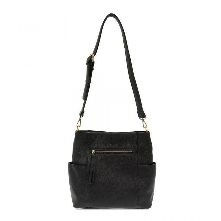 Kayleigh Crossbody Bucket Bag - Black