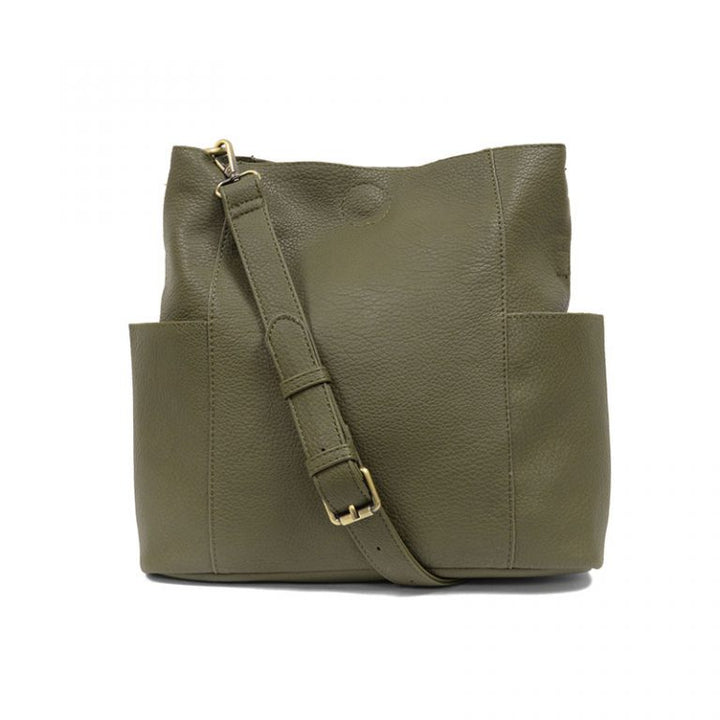 Kayleigh Crossbody Bucket Bag - Olive