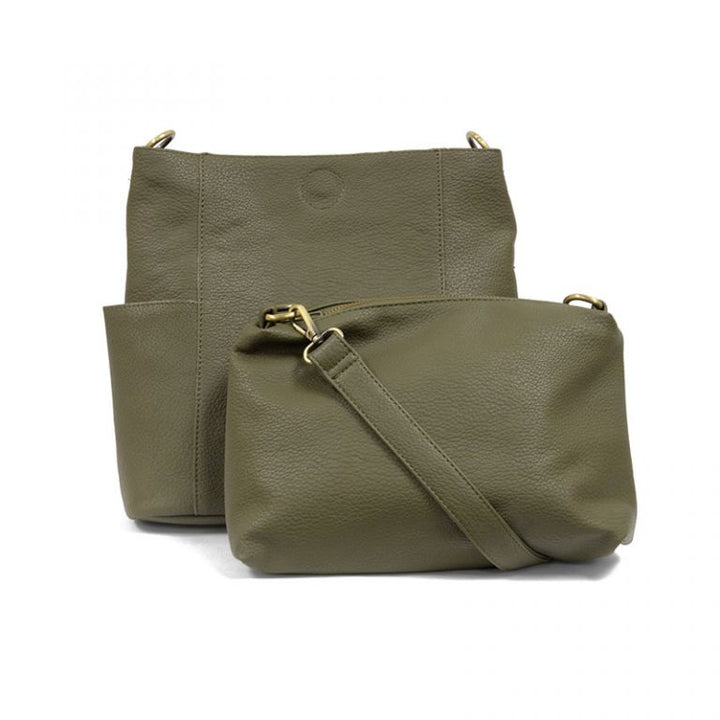 Kayleigh Crossbody Bucket Bag - Olive