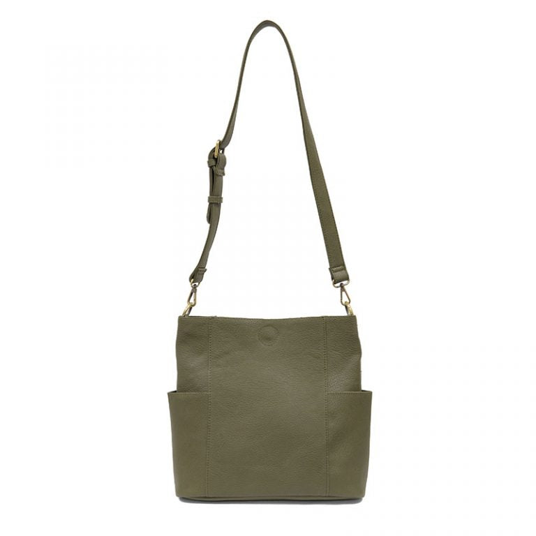 Kayleigh Crossbody Bucket Bag - Olive