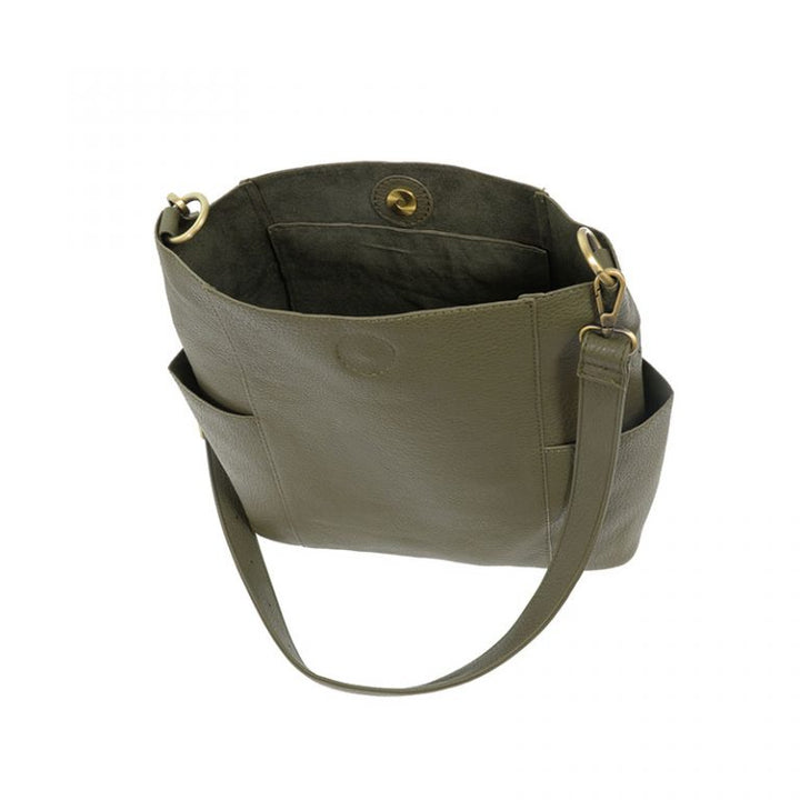 Kayleigh Crossbody Bucket Bag - Olive