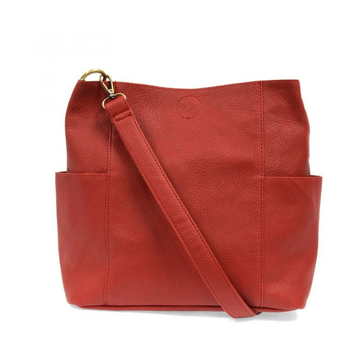 Kayleigh Crossbody Bucket Bag - Red - Merry Piglets