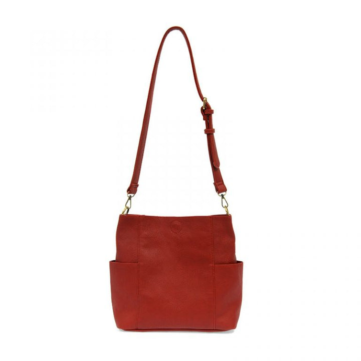 Kayleigh Crossbody Bucket Bag - Red - Merry Piglets