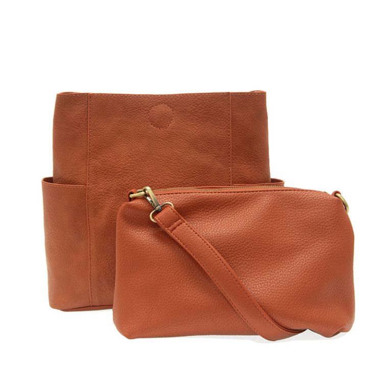 Kayleigh Crossbody Bucket Bag - Burnt Orange - Merry Piglets