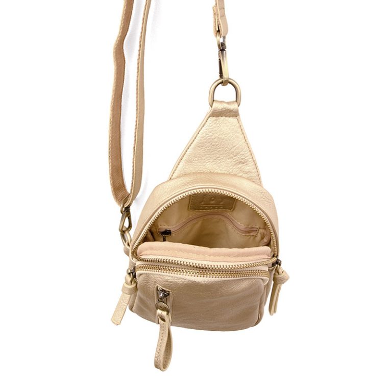 Skyler Sling Bag - Metallic Gold - Merry Piglets