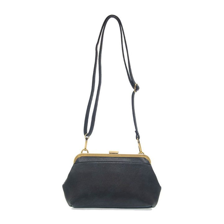 Navy Vivie Kisslock Crossbody Bag