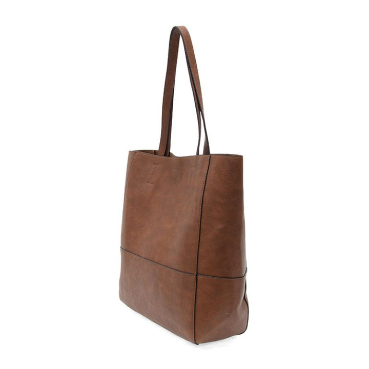 Caramel Faith Raw Edge Tote