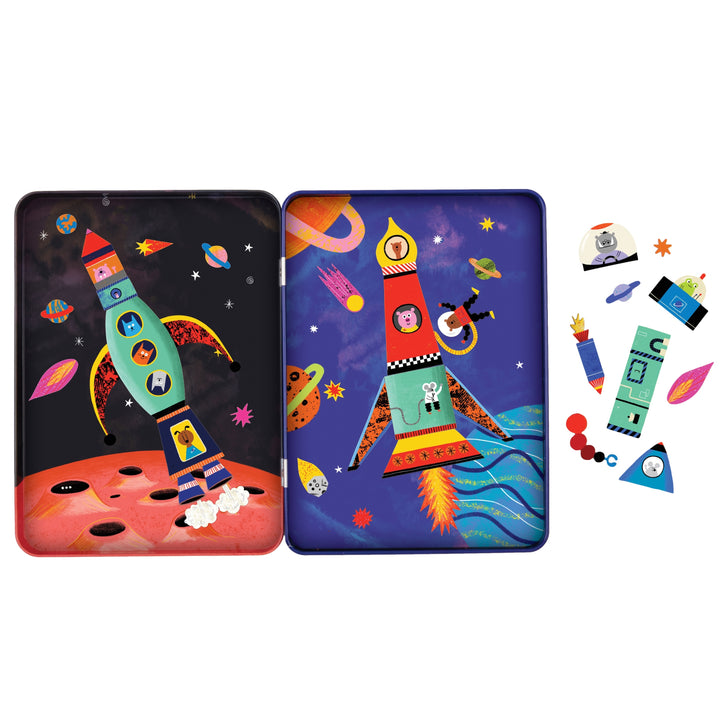 Rocket Ship Magnetic Build-It