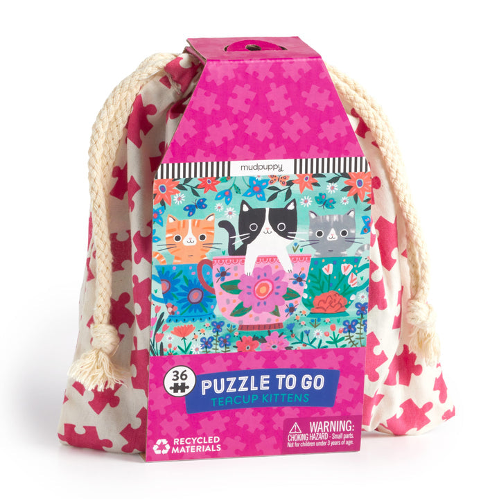 Teacup Kittens 36 Piece Puzzle To Go - Merry Piglets