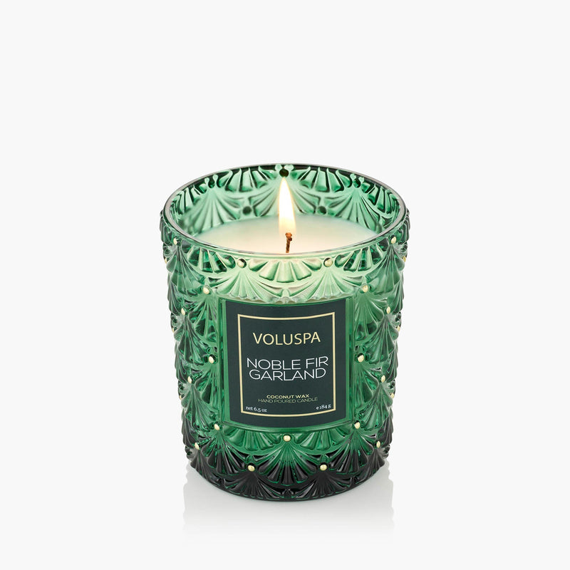 Noble Fir Garland Candle