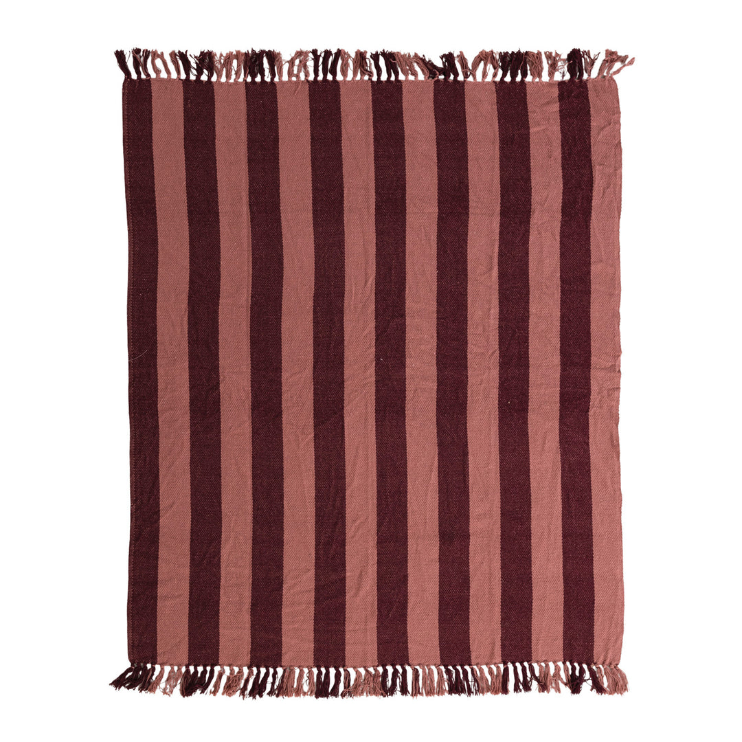Berry & Pink Cotton Blend Throw