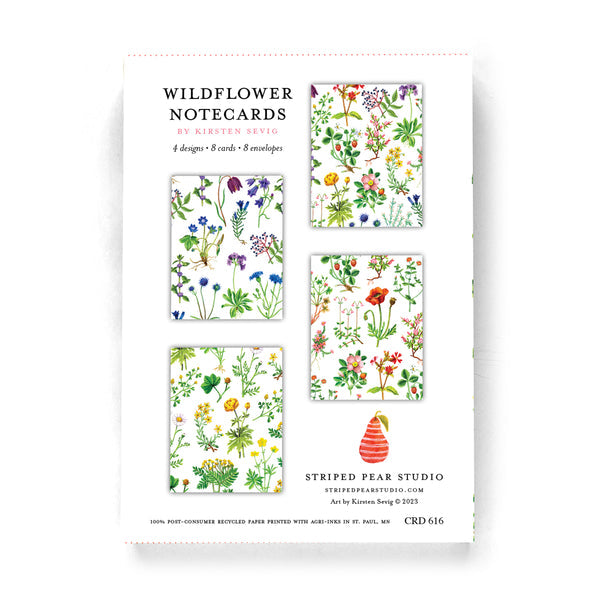 Wildflowers Notecards - Merry Piglets