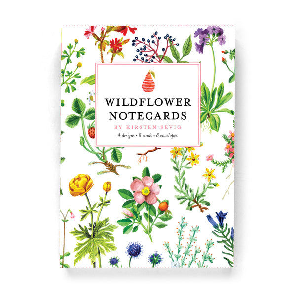 Wildflowers Notecards - Merry Piglets