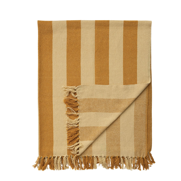 Gold & Yellow Cotton Blend Throw