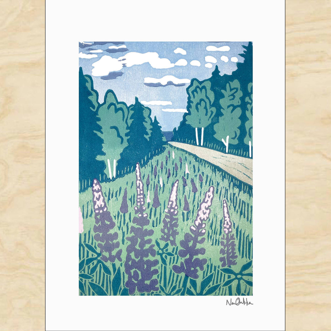 A Morning in June Greeting Card - Merry PigletsNan Onkka Prints