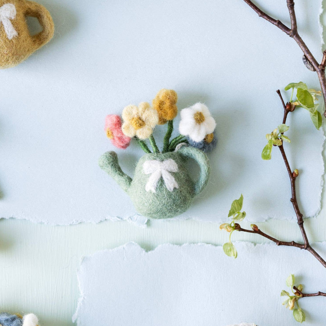 Watering Can Wool Ornament