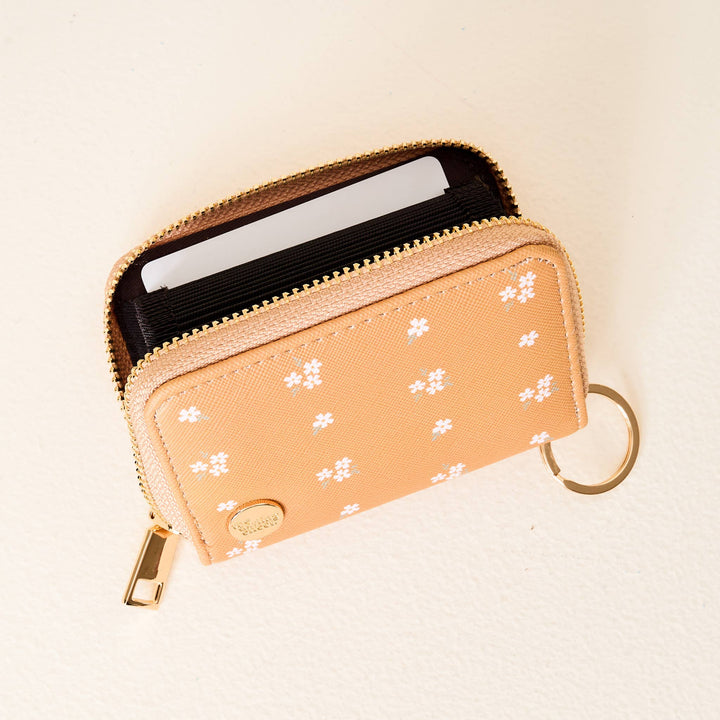 Posies Mustard Zip Around Wallet