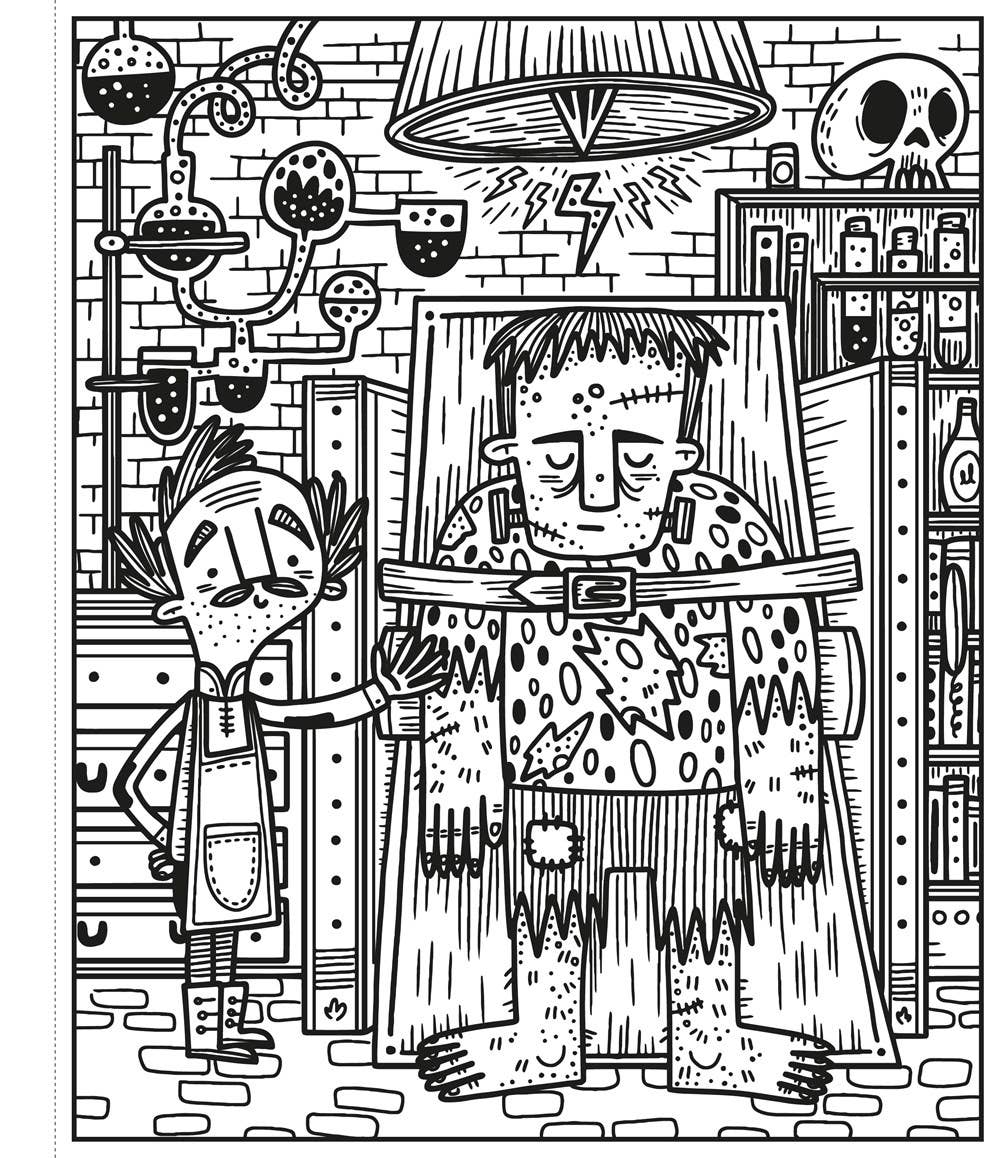 Halloween Magic Painting Book