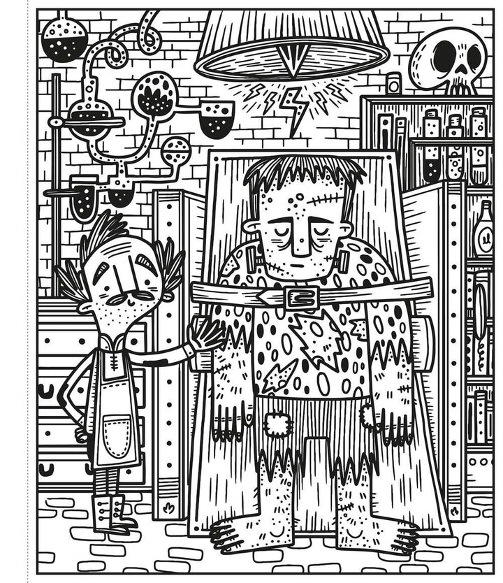 Halloween Magic Painting Book