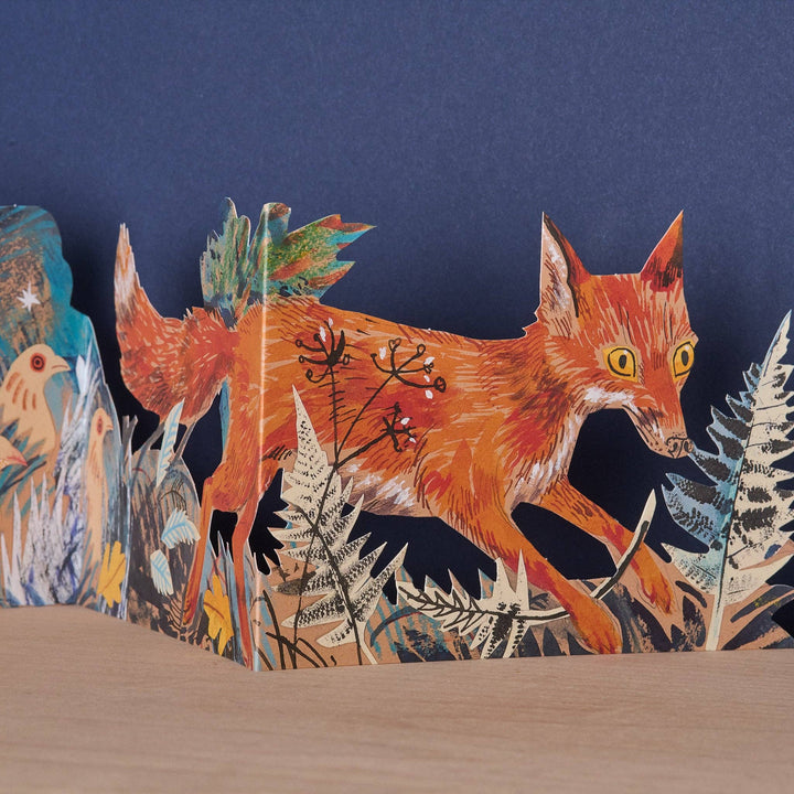 Fox Three Fold Greeting Card