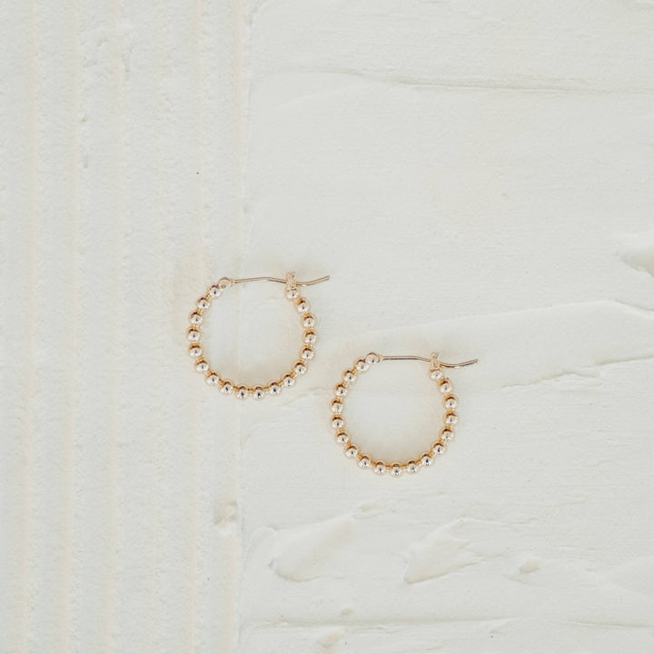 Beaded Hoop Earrings - Merry Piglets