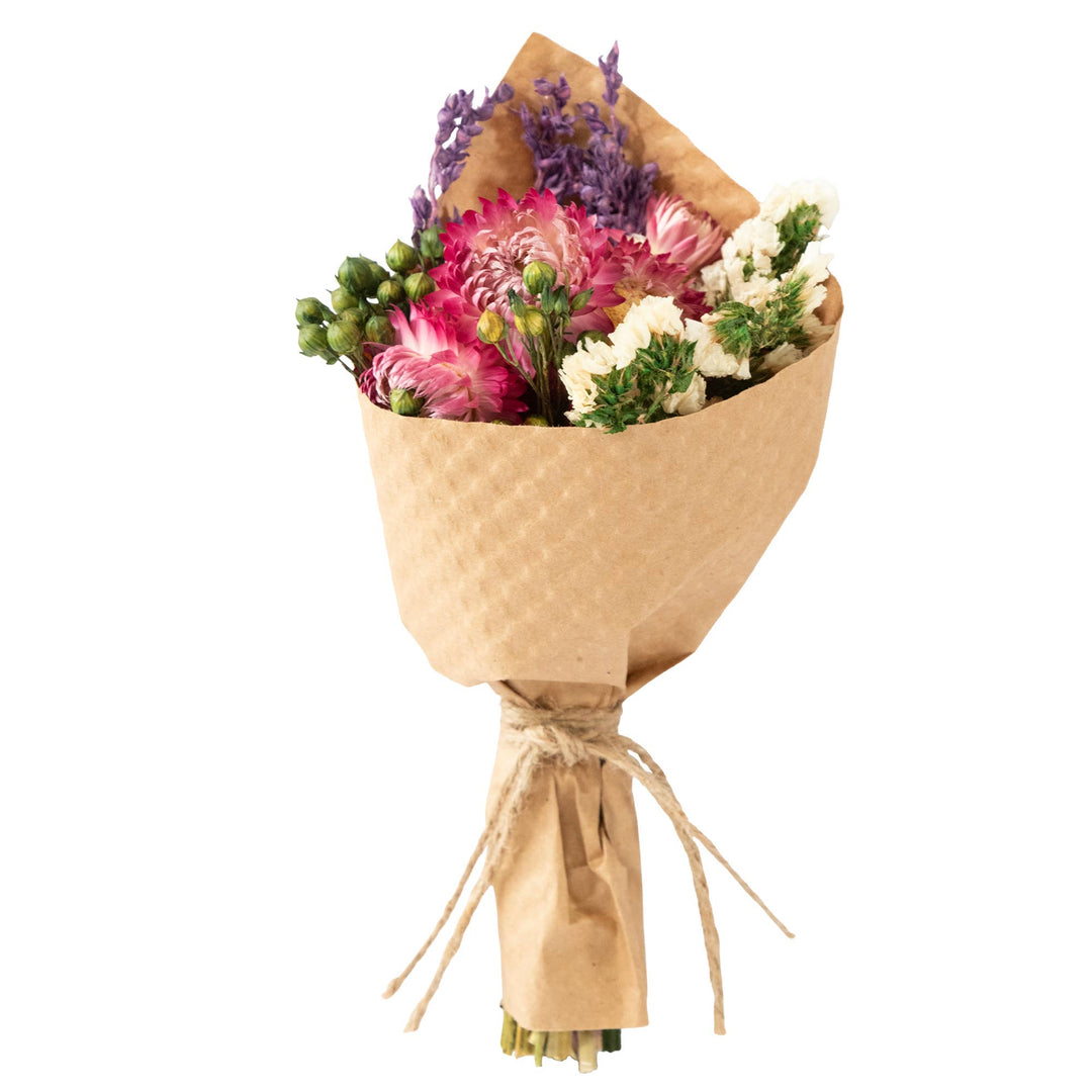 Strawflower & Larkspur Mini Bouquet