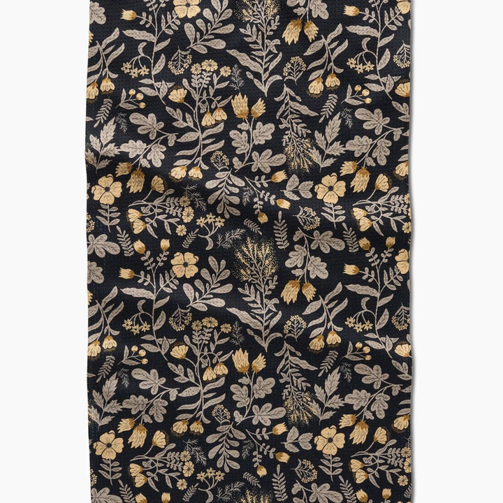 Woodland Wildflowers Geometry Tea Towel