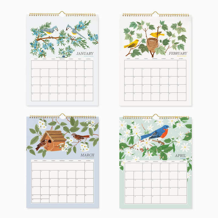 Song Birds 2025 Wall Calendar