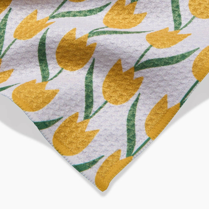 Spring Tulip Flowers Dishcloth Set
