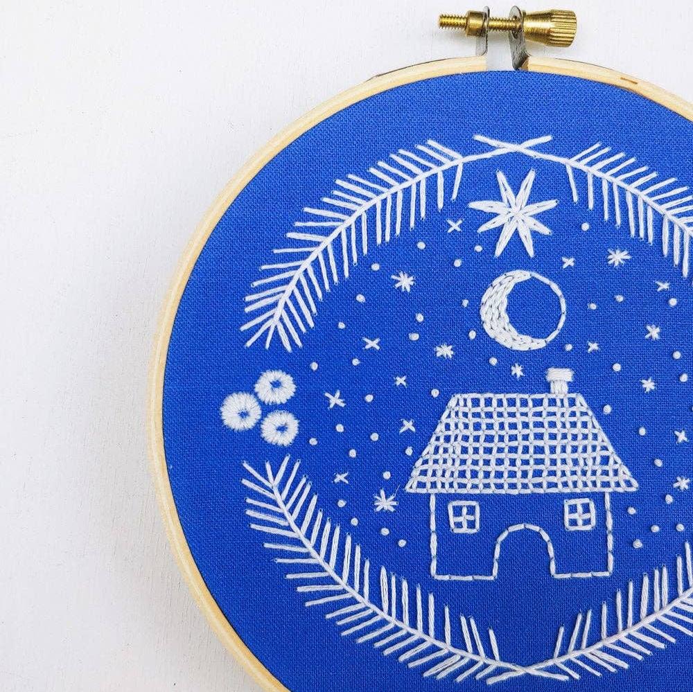 Holiday Home Embroidery Kit