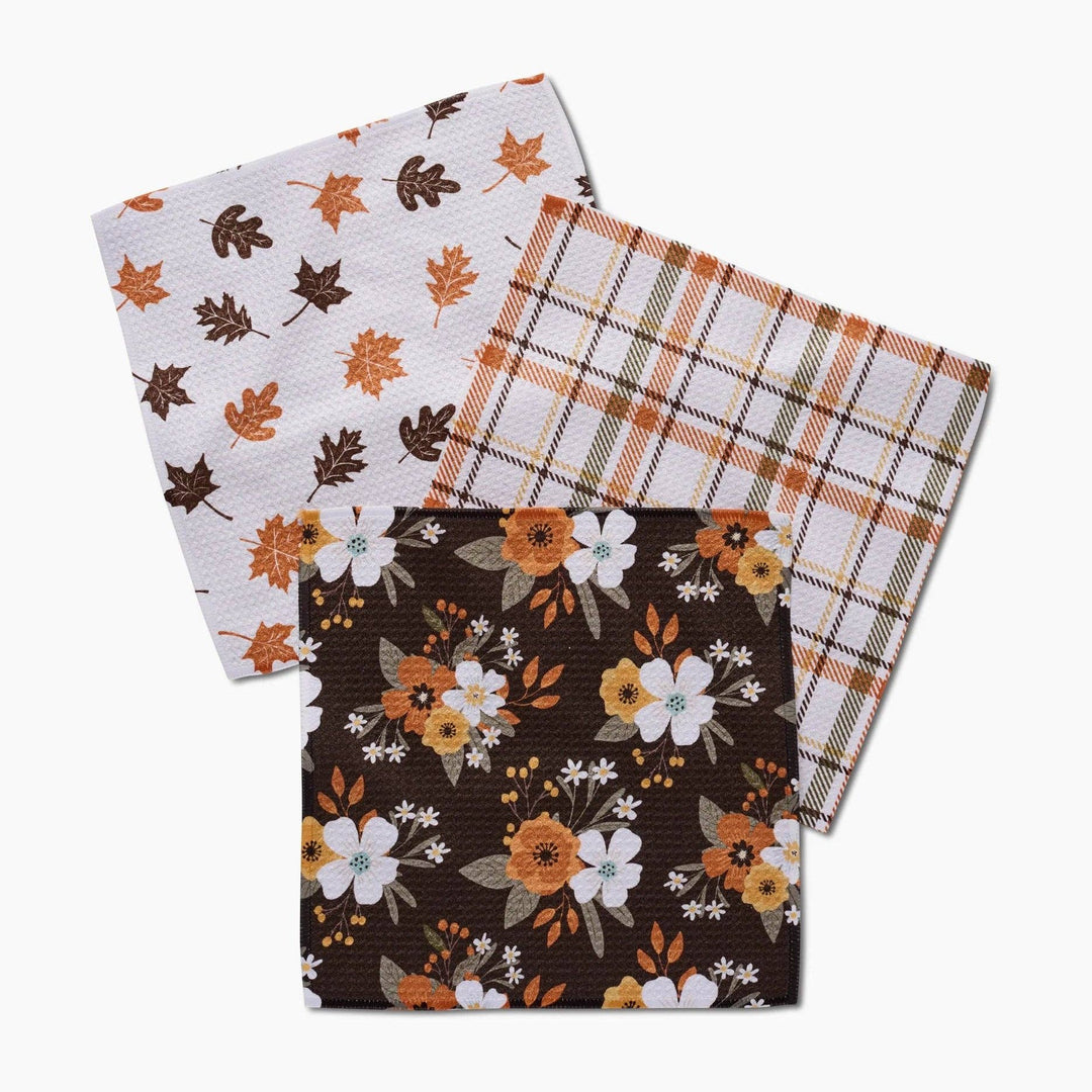 Autumnal Serenade Geometry Dishcloth Set