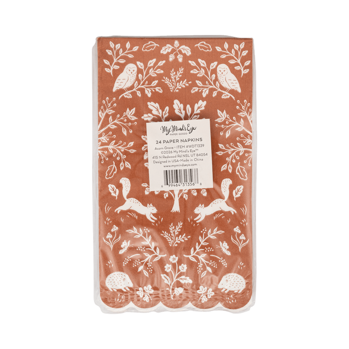 Acorn Grove Paper Dinner Napkins - Merry PigletsMy Mind’s Eye