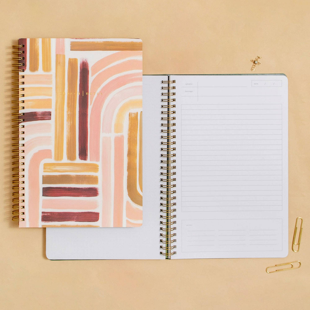 1canoe2 | One Canoe Two Paper Co. - Sunset Stripe Church | Notes Notebook - Merry Piglets