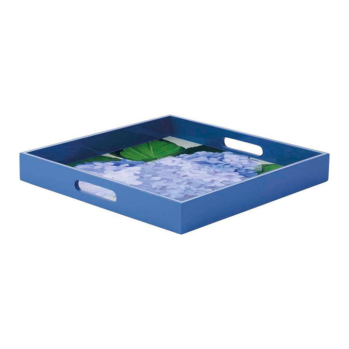 Blue Hydrangea Square Tray