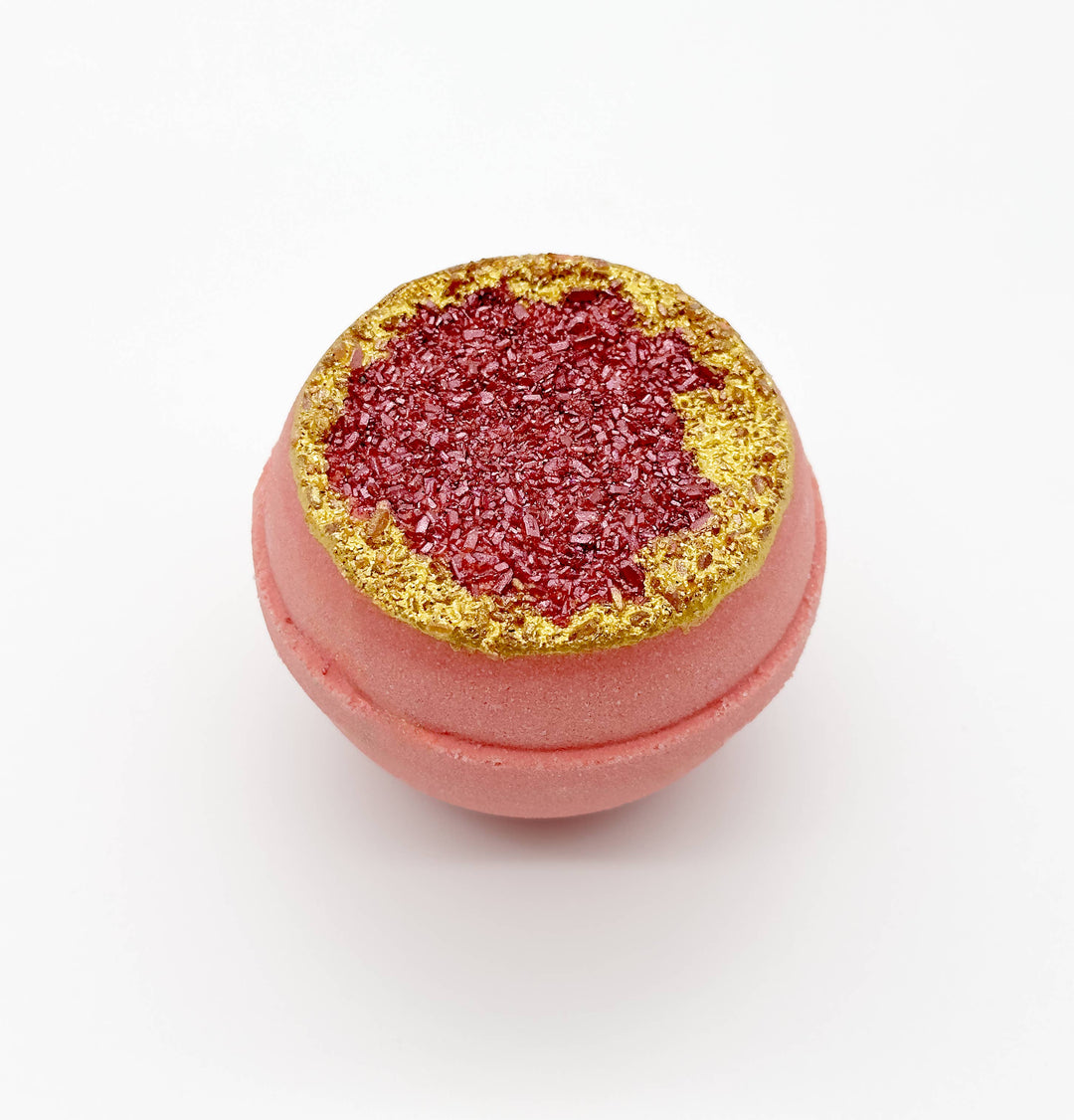 Crystal Geode Bath Bomb - Ruby, Red + Gold