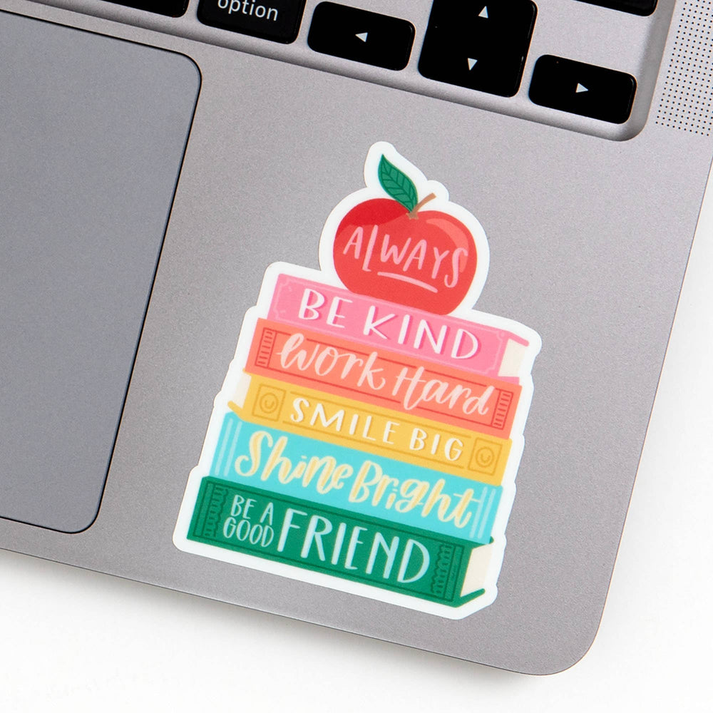 Affirmations Book Stack Sticker - Merry PigletsPippi Post